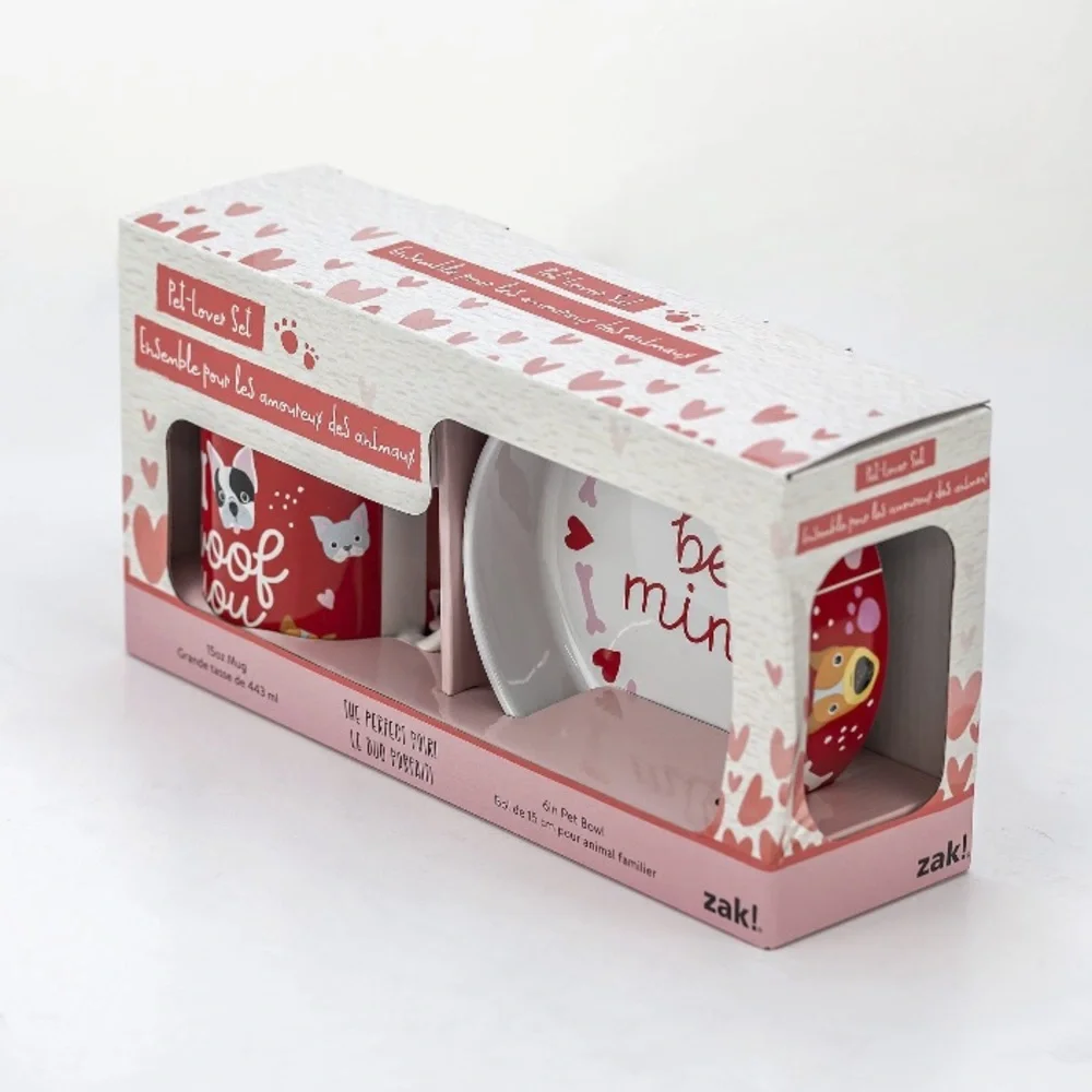 The Perfect Pair! Pet Lover’s Valentine’s Day Gift Set by Zak! Dog “Be Mine”